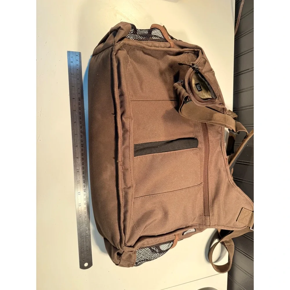 OGIO Hip Hop Messenger Bag Brown Plaid Tech Laptop Shoulder Bag Organizer